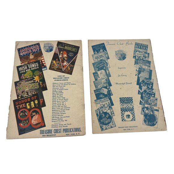 Vintage 1935 & 1936 Sheet Music Books Treasure Chest Homespun & Piano - Picture 2 of 7
